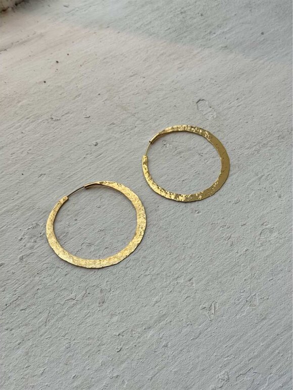 Nafsu - Silver Hammered Hoop M I Silver