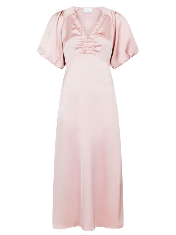 Neo Noir Colly Heavy Sateen Dress - Cherry Pink main image 0