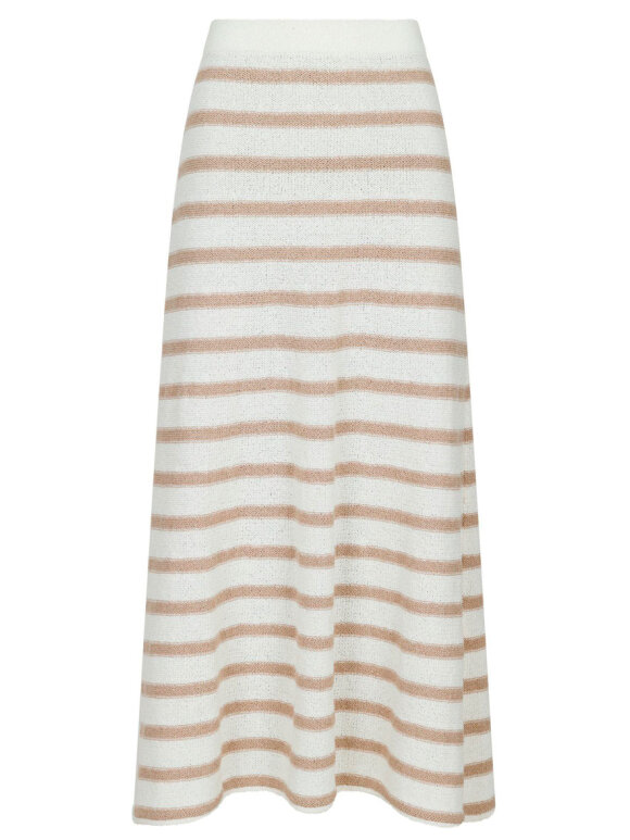 Neo Noir - Etti Boucle Knit Stripe Skirt