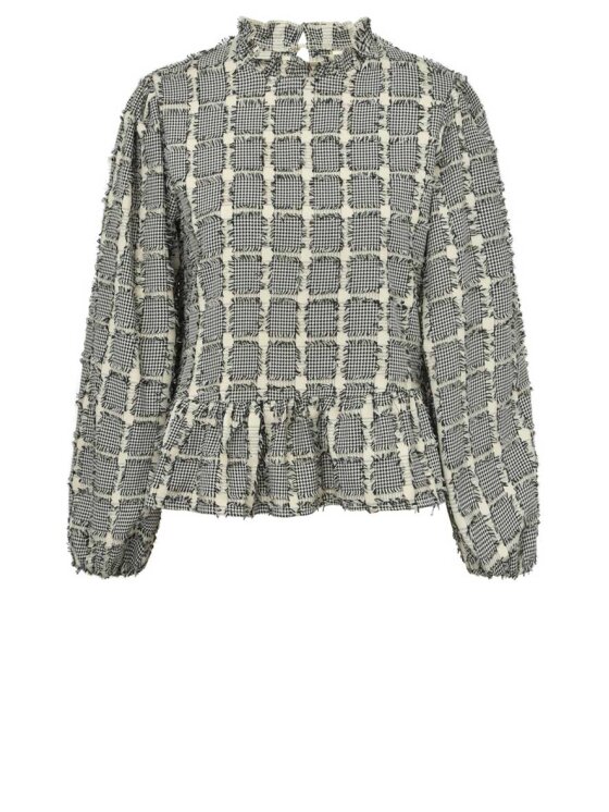 Co´Couture - Krystalcc Net Blouse 32117 - 930 - Silver