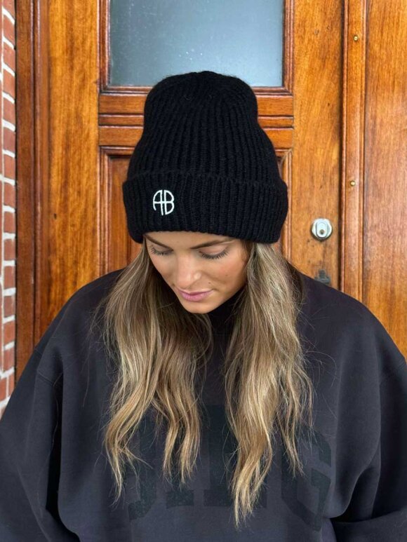 帽子・その他 Elia Beanie - ANINE BING - Wool - Black Black Elia Beanie by ANINE BING on Sale