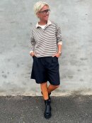 Neo Noir - Sara Stripe Polo Blouse