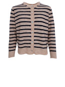 Black Colour - BCDell Striped Knit Cardigan