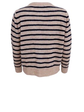 Black Colour - BCDell Striped Knit Cardigan