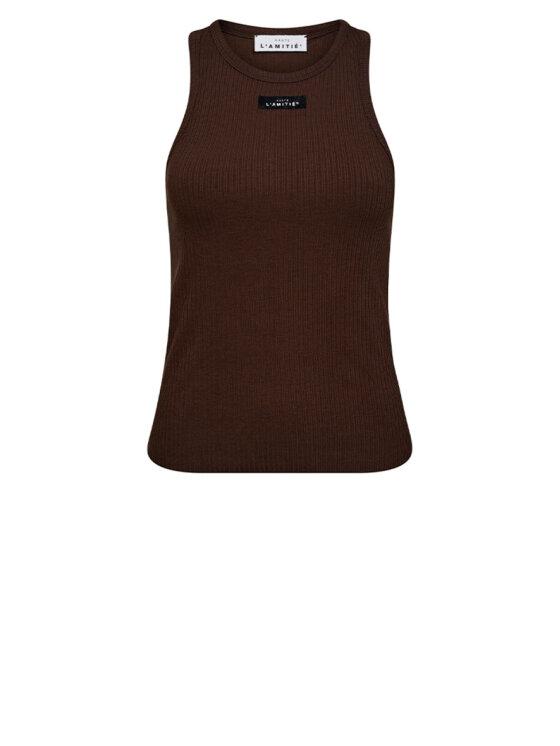 Haute L'Amitié - Rib Badge Stone Tank HL10707 - Off-White main image 0