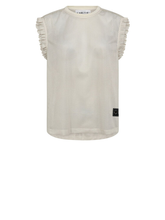 Haute L'Amitié - Drift Frill V-24 Top HL10306 - Pearl