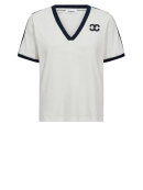 Co'Couture - EdgeCC Stripe V-Tee