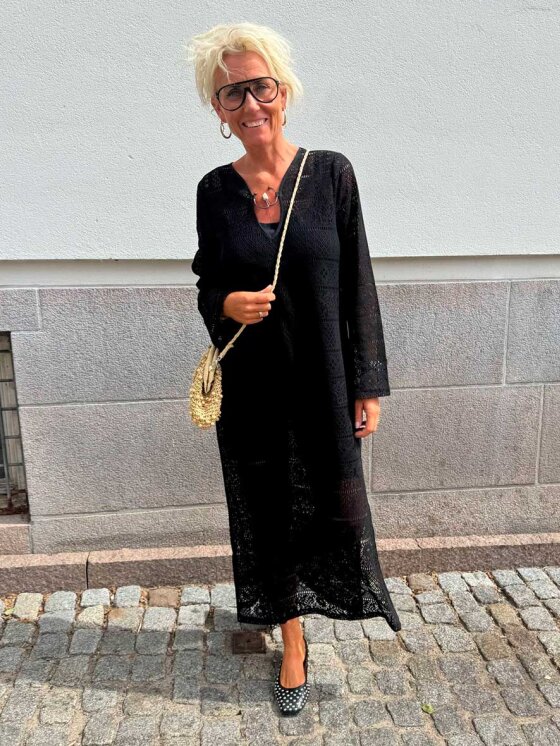 Haute L'Amitié - Summer Lace Ss Tee Dress HL10644 - Black main image 0