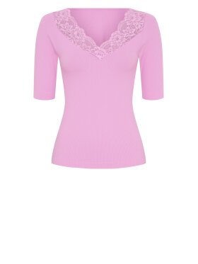 Tim & Simonsen - Belen Rib V-lace Top SS