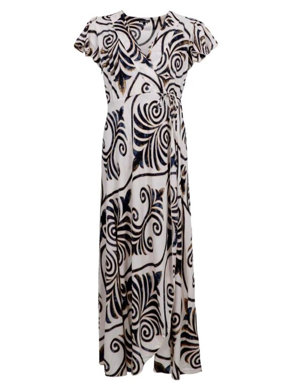 Black Colour - BCStella Wrap Dress - Lev. juni