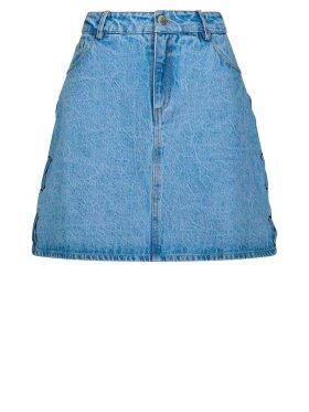 Neo Noir - Kessia Denim Lace Up Skirt