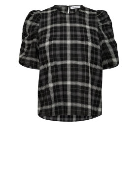 Co'Couture - SallyCC Check SS Blouse