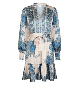 Neo Noir - Malfida Paisley Border Dress