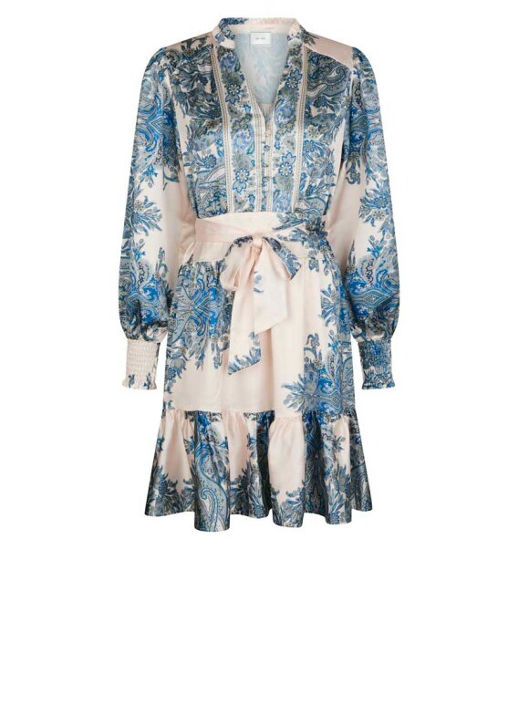 Neo Noir - Malfida Paisley Border Dress