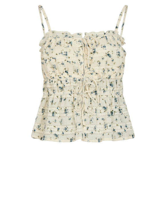 Neo Noir - Seylor Flower Tie Top