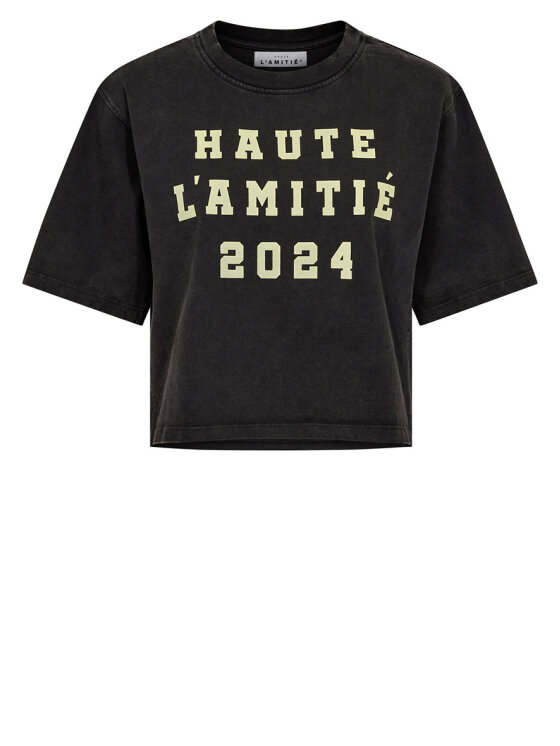 Haute L'Amitié - Acid Rib Badge Tank HL10510 - Black Acid Wash