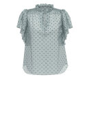 Co'Couture - DionneCC Dot SS Frill Top