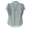 Co'Couture - DionneCC Dot SS Frill Top