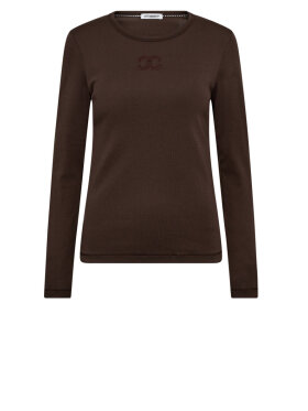 Co'Couture - GrannyCC Embroidery LS Tee - Lev. aug