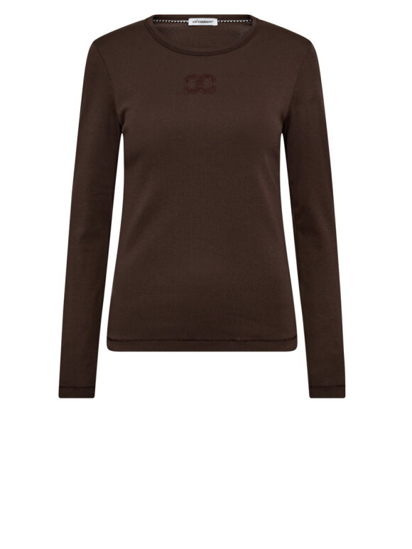 Co'Couture - GrannyCC Embroidery LS Tee - Lev. aug