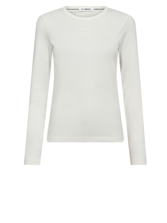 Co'Couture - GrannyCC Embroidery LS Tee - Lev. aug