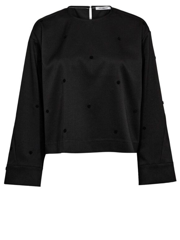 Co'Couture - CloverCC Dot Blouse - Lev. aug