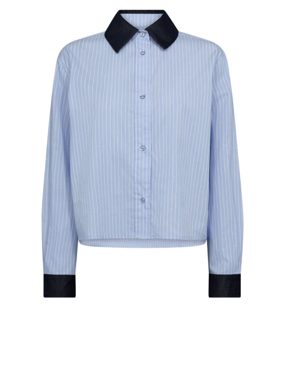 Co'Couture - NelsonCC Stripe Shirt - Lev. aug