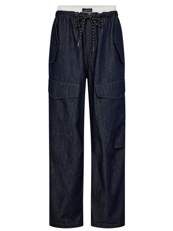 Haute L'amitié - Denim Cargo Pull On Trouser