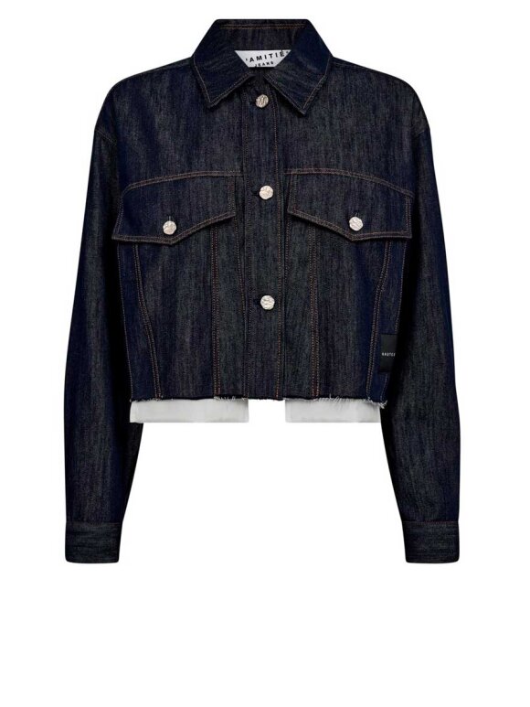 Haute L'amitié - Denim Cargo Crop Shirt