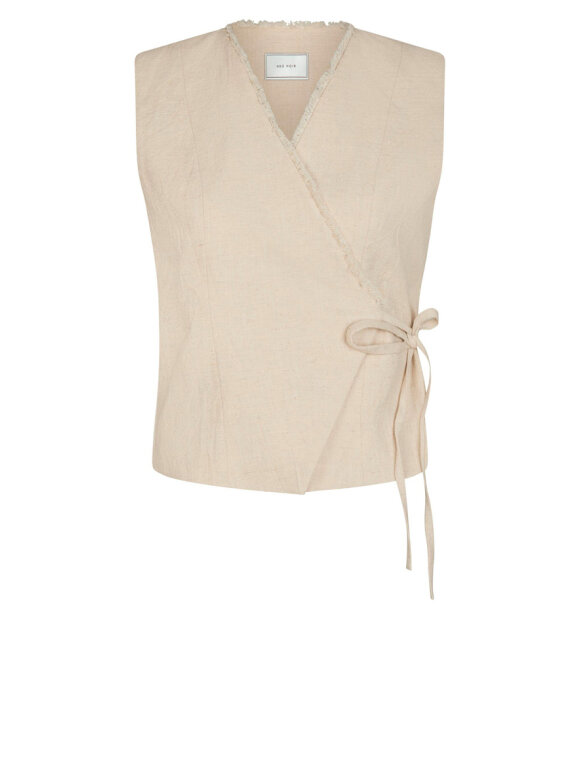 Neo Noir - Filora Ramie Wrap Waistcoat