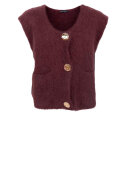 Black Colour - BCBjoerk Knitted Button Vest