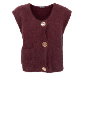 Black Colour - BCBjoerk Knitted Button Vest