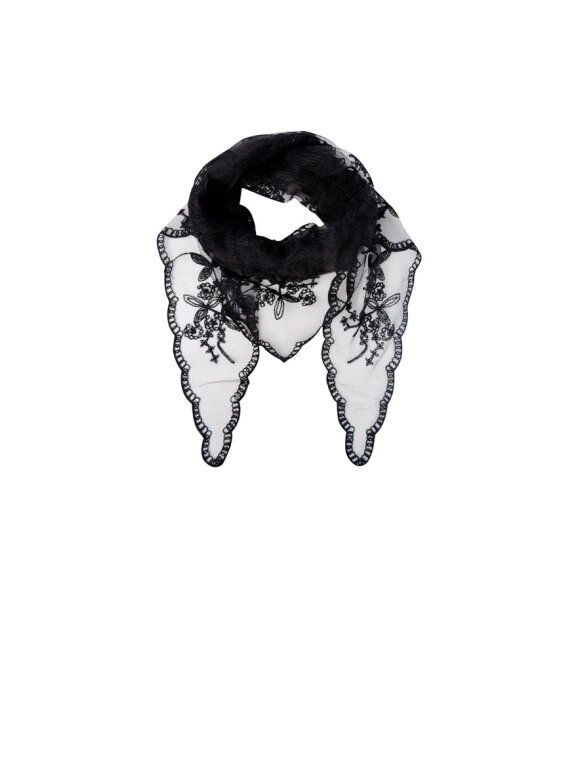 Black Colour - BCMiriana Triangle Lace Scarf