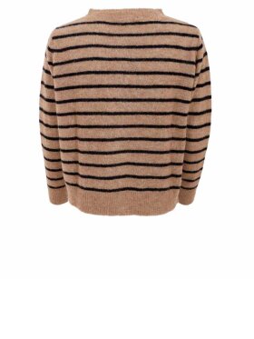 Black Colour - BCDell Striped Knit Cardigan