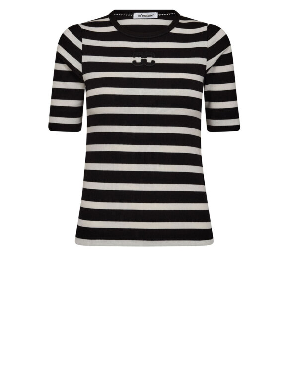 Co'Couture - GrannyCC Rib Emb. SS T-Shirt