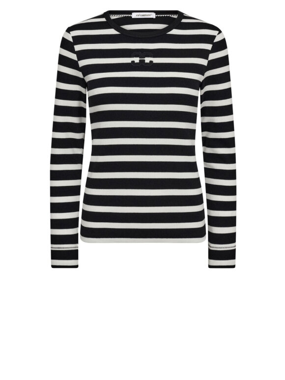 Co'Couture - GrannyCC Rib Emb LS Blouse