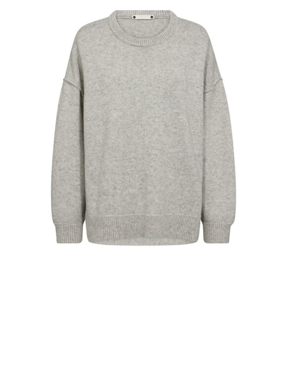 Co'Couture - MajaCC Slit O-Neck Knit