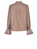 Neo Noir - Amara Striped Emb Blouse