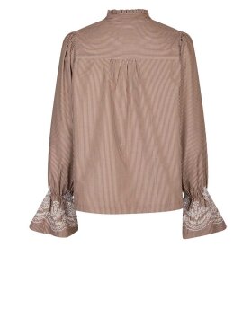 Neo Noir - Amara Striped Emb Blouse