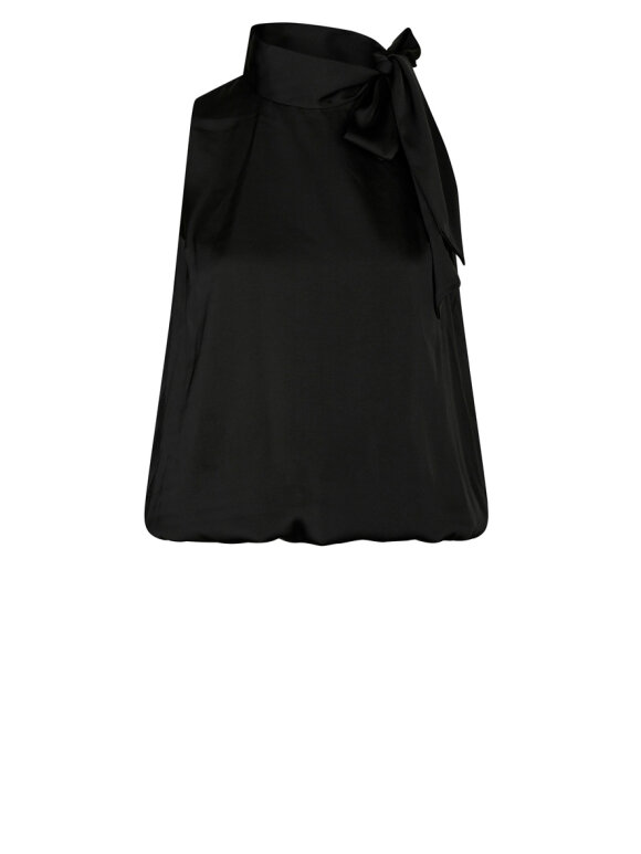 Neo Noir - Veda Drapy Satin Top
