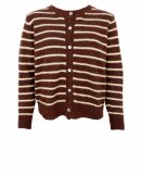 Black Colour - BCDell Striped Knit Cardigan