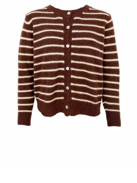 Black Colour - BCDell Striped Knit Cardigan