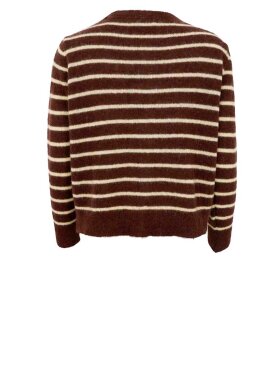Black Colour - BCDell Striped Knit Cardigan