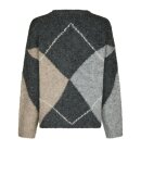 Neo Noir - Inga Check Fluff Knit Blouse