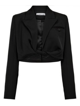 Haute L'amitié - Jazzy Twisted Crop Blazer