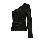 Neo Noir - Friana Big Flower Mesh Blouse Neo Noir - Friana Big Flower Mesh Blouse