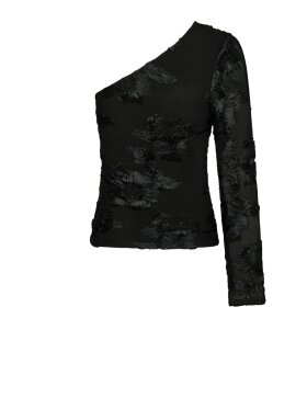 Neo Noir - Friana Big Flower Mesh Blouse