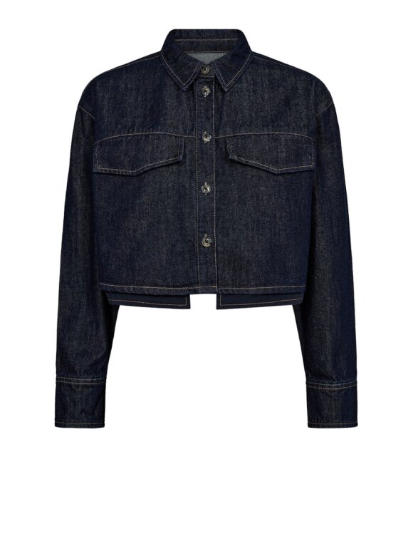 IVY COPENHAGEN - Ivy Brooke Cropped Detail Denim Shirt Wash Manhattan Rinse IVY COPENHAGEN - Ivy Brooke Cropped Detail Denim Shirt Wash Manhattan Rinse