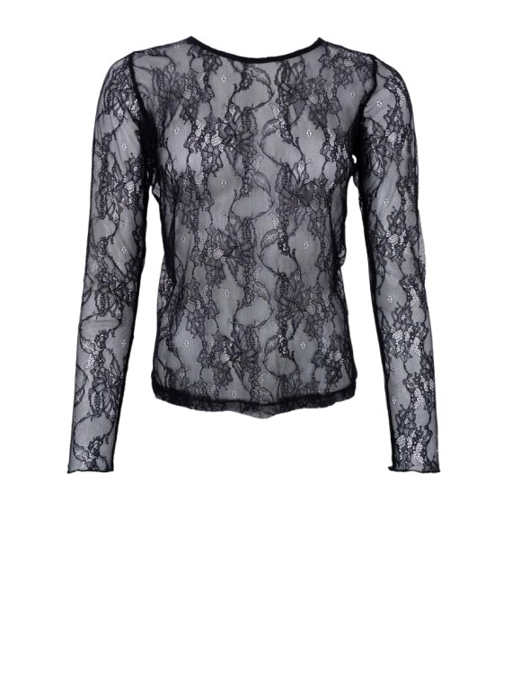 Black Colour - BCLara Lace Blouse