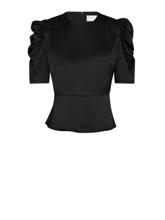 Neo Noir - Benua Heavy Sateen Blouse Neo Noir - Benua Heavy Sateen Blouse